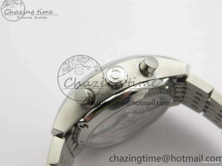 0403 HighQuality De Ville Chronograph SS OMF 1:1 Best Edition White Dial On SS Bracelet A 8151